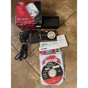 Casio EXILIM EX-S5 10.1MP Digital Camera Black  Battery  Case Charger